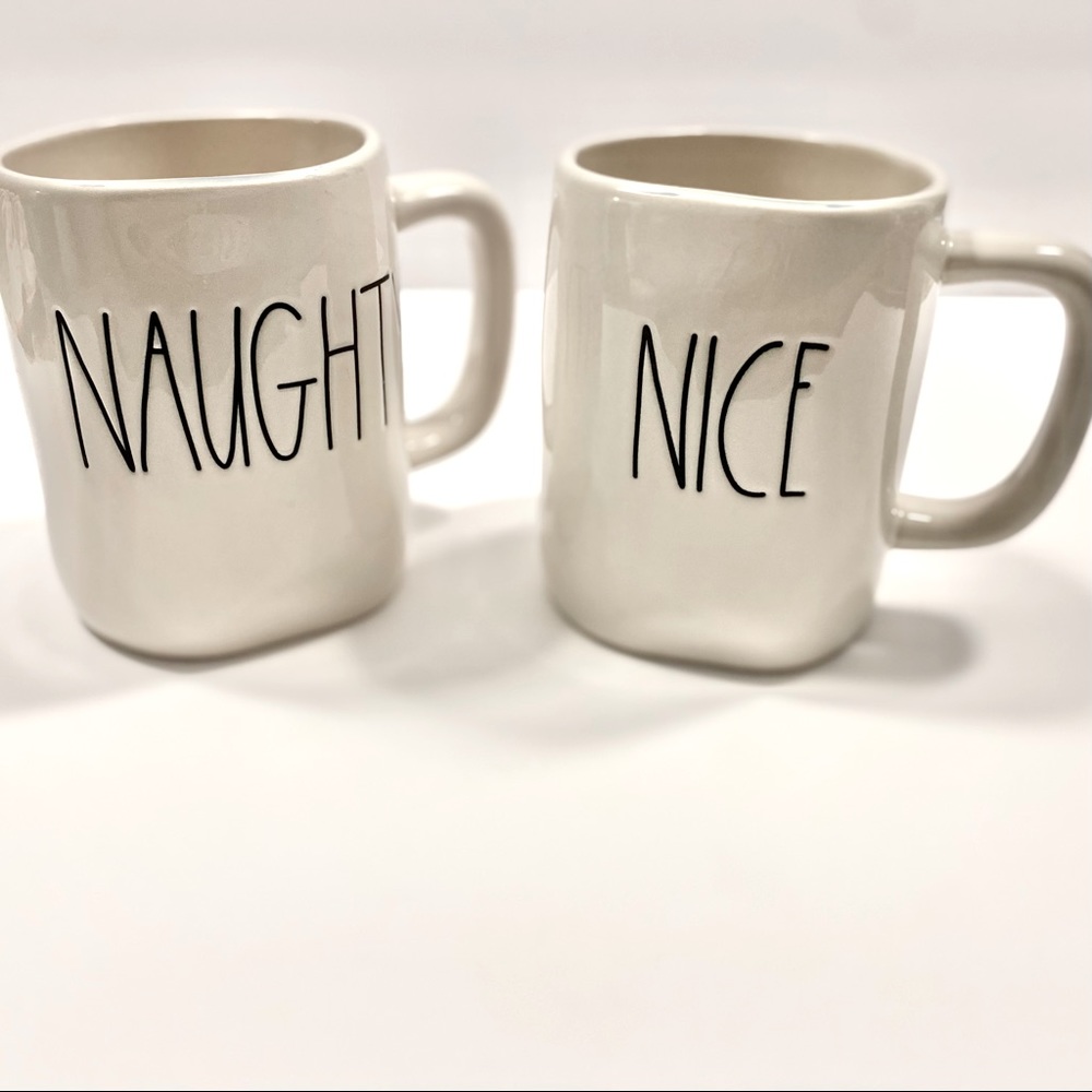 Rae Dunn Naughty Nice Coffee Mug Set